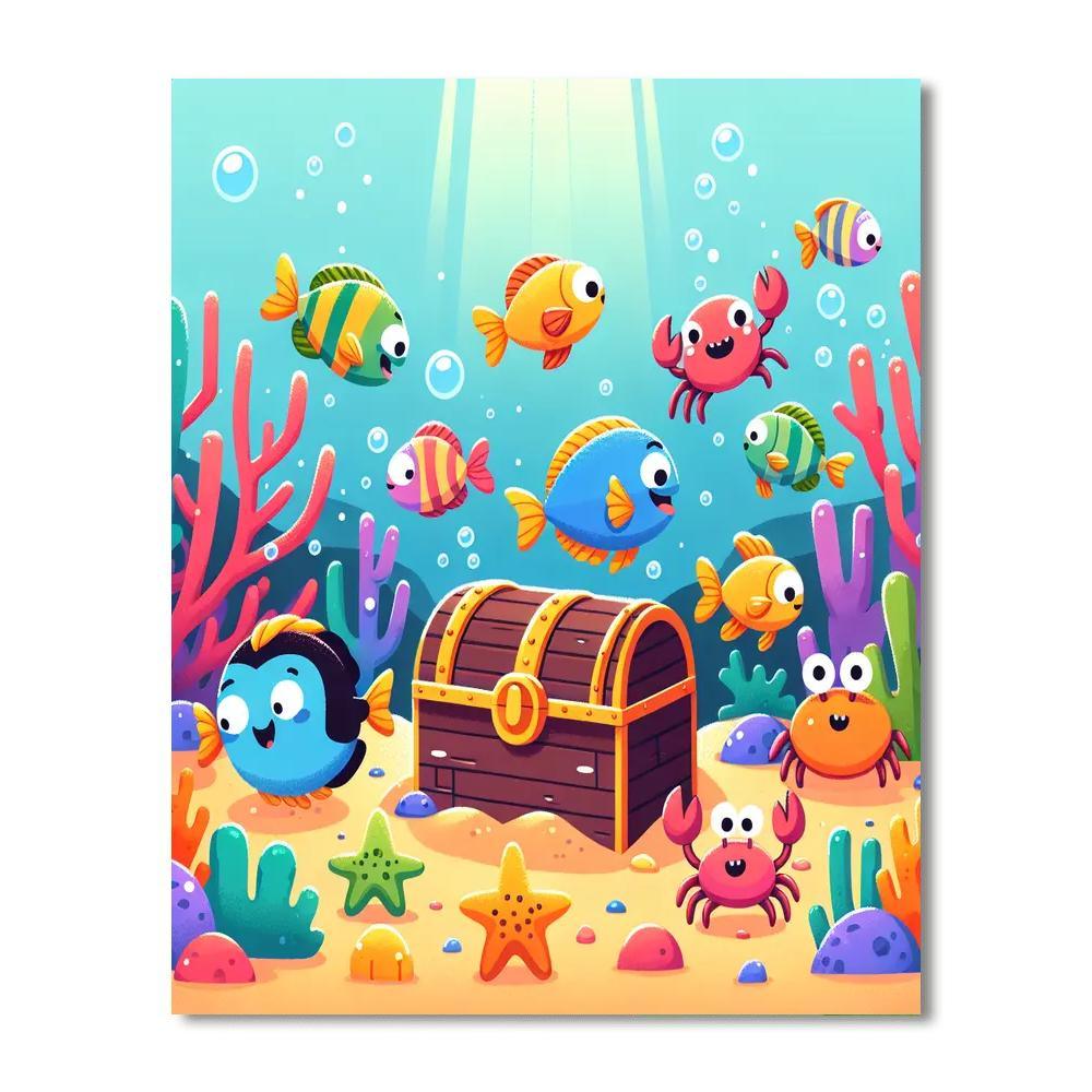 Undersea Treasure Painting By Numbers Kit