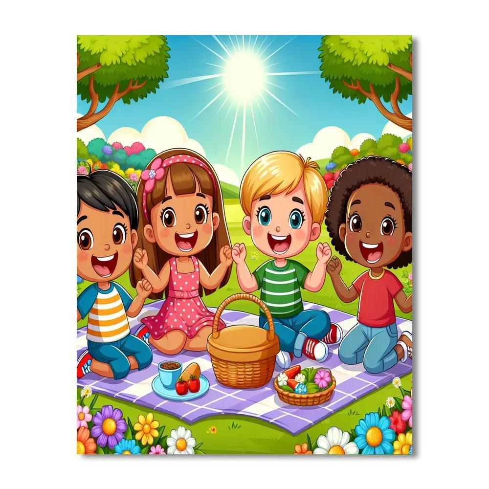 Sunny Picnic Fun Paint By Number