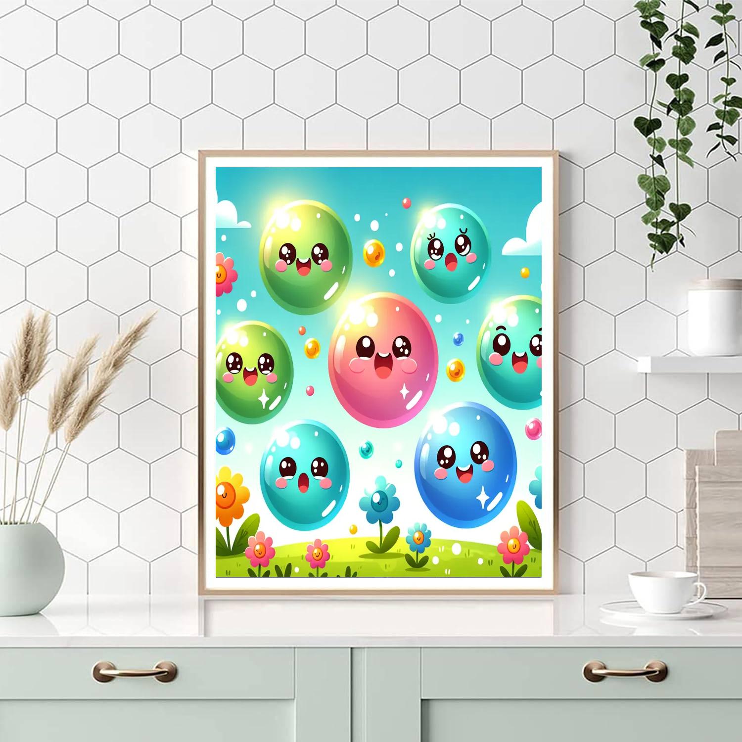 Bouncing Bubble Friends Paint By Numbers