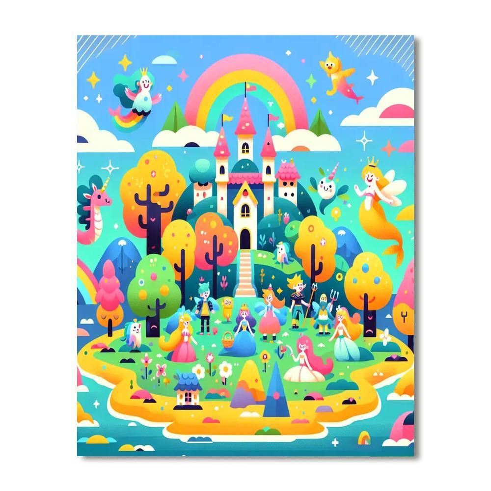 Charming Fantasy Island Paint By Numbers Kits