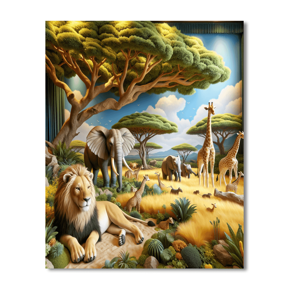 Adventurous Safari Expedition - DIY Painting By Numbers Kit
