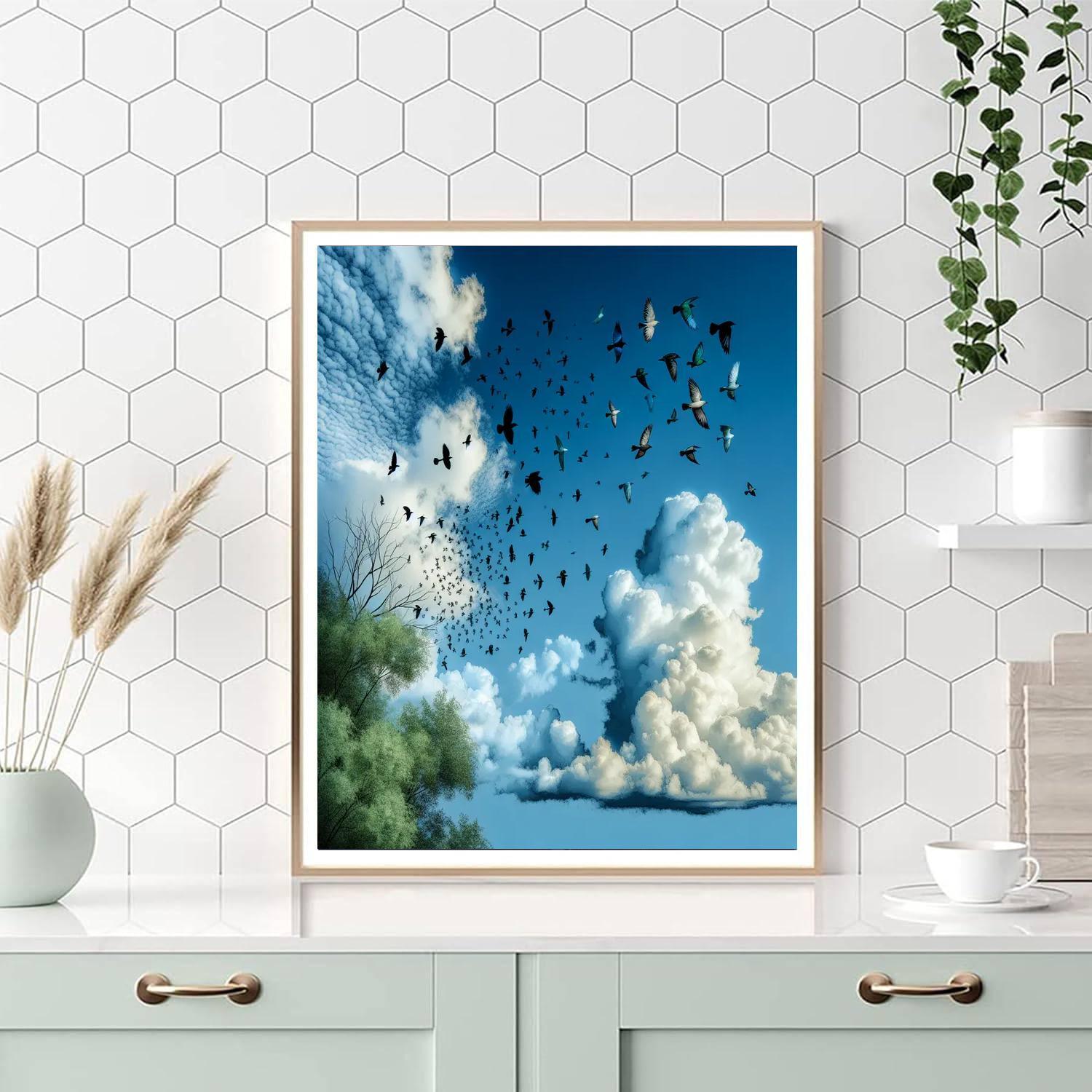 Bird's Skyward Journey Painting By Numbers Kit