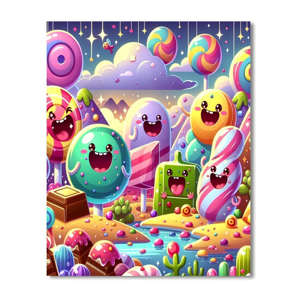 Candyland Kingdom Numbered Painting Kits