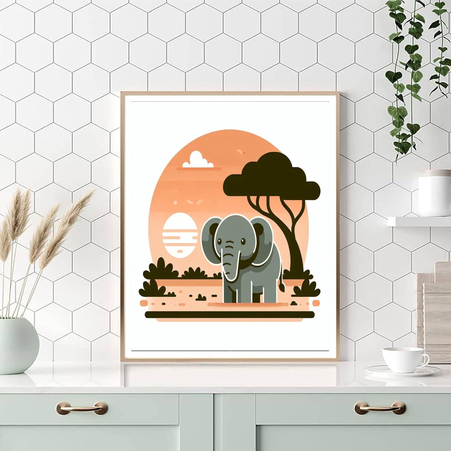 Enlightened Elephant Paint By Numbers Art