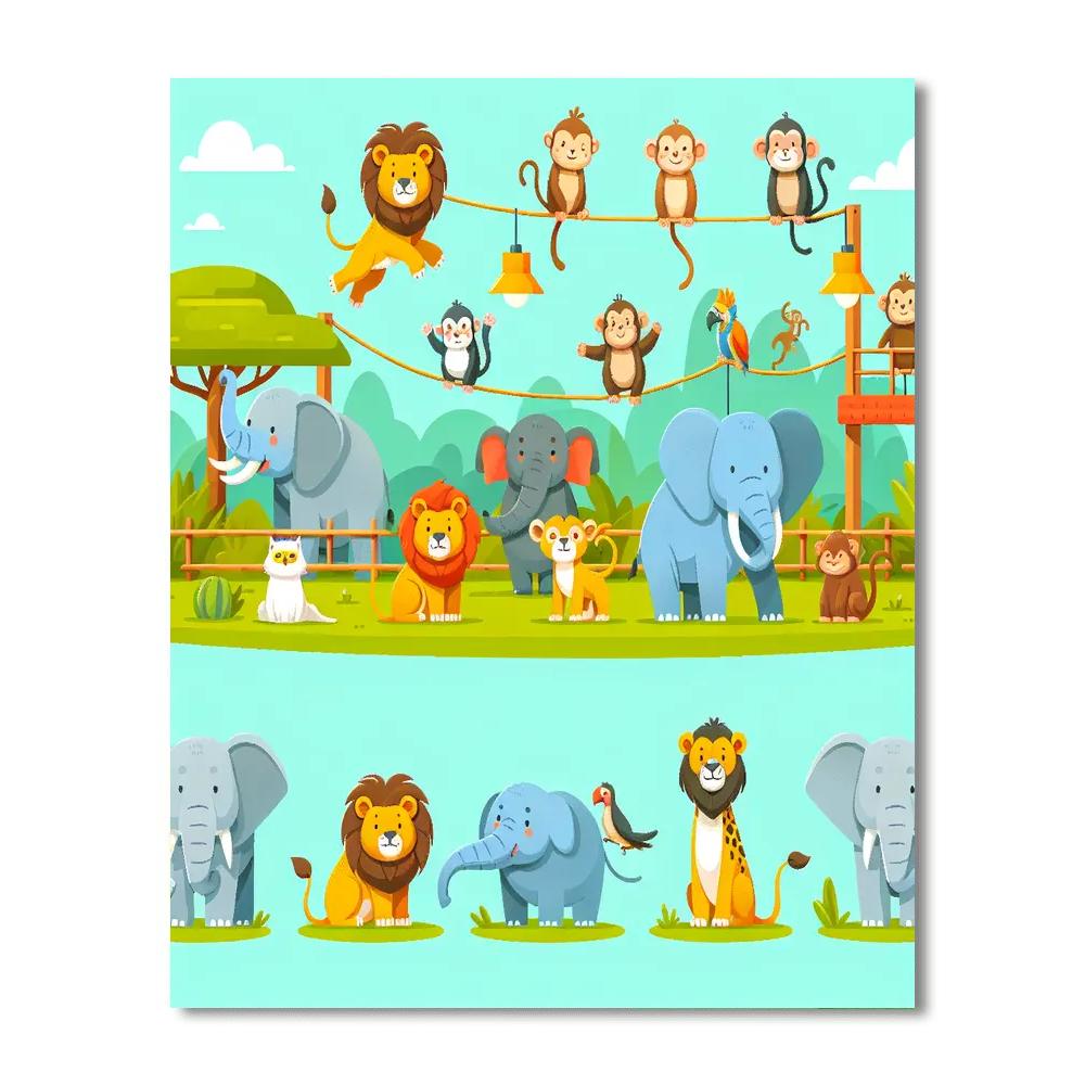 Zoo Adventure Tour Paint By Number