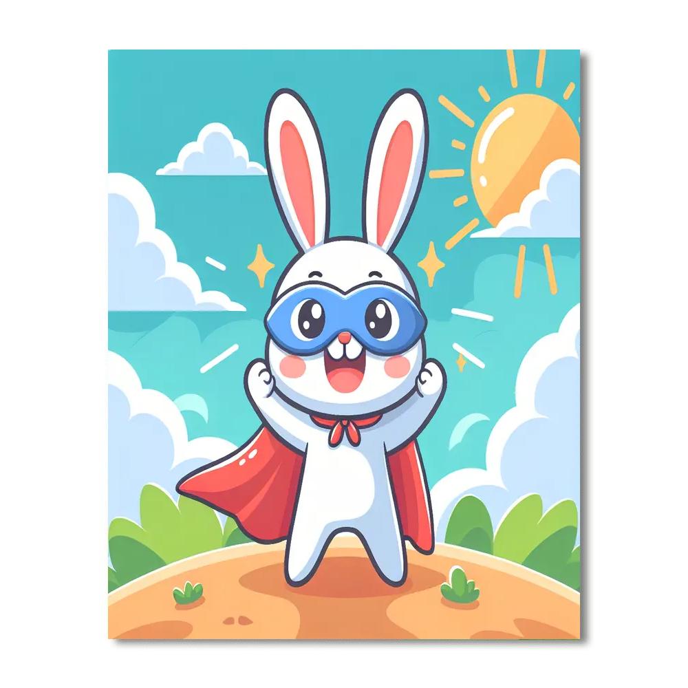 Brave Bunny Number Painting