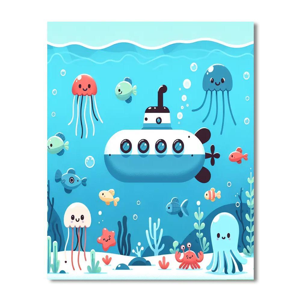 Mysterious Deep Sea Voyage DIY Paint By Numbers