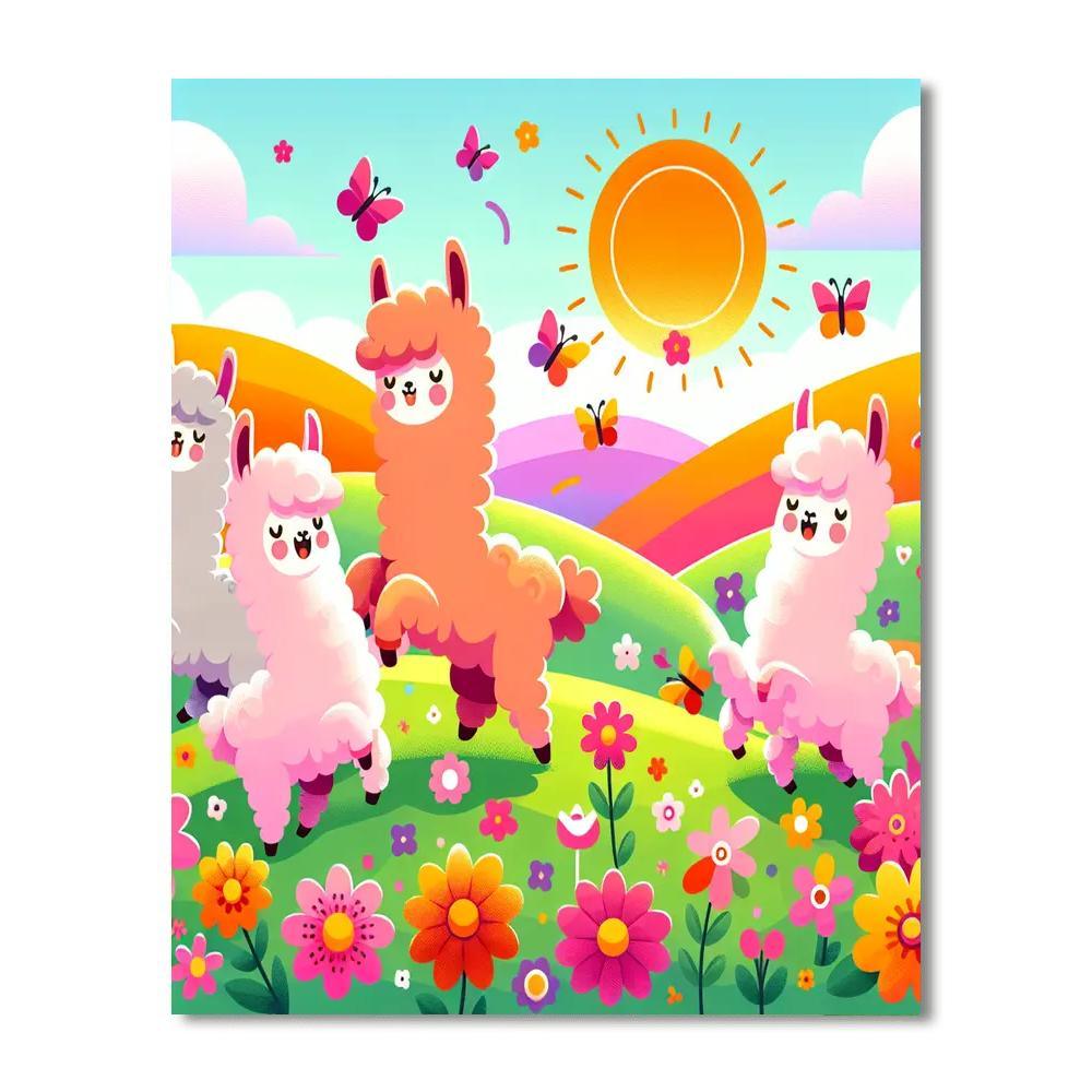 Cuddly Alpacas Numbered Painting Kits