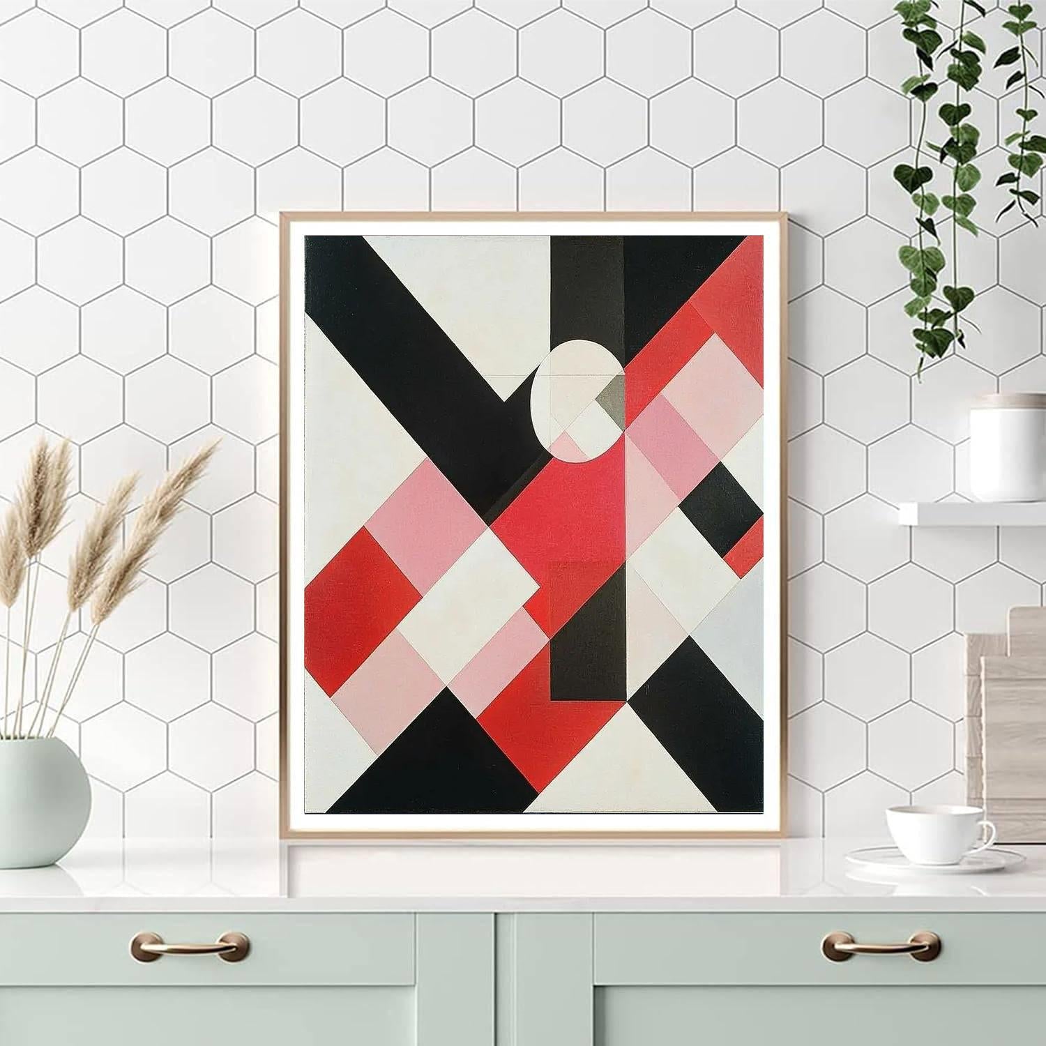 Kazimir Malevich Inspired Conceptual Harmony  Paint By Color