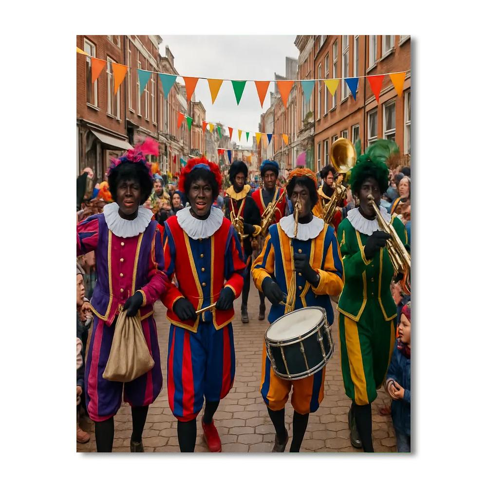 Zwarte Piet Festival - The Netherlands Paint By Numbers Art