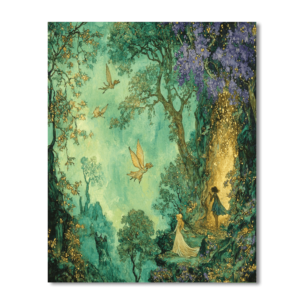 Arthur Rackham Inspired Mythical Creatures  Paint By Number