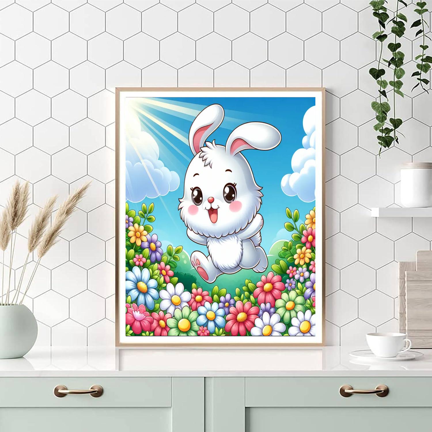 Frolicking Little Bunny Paint By Numbers Kits