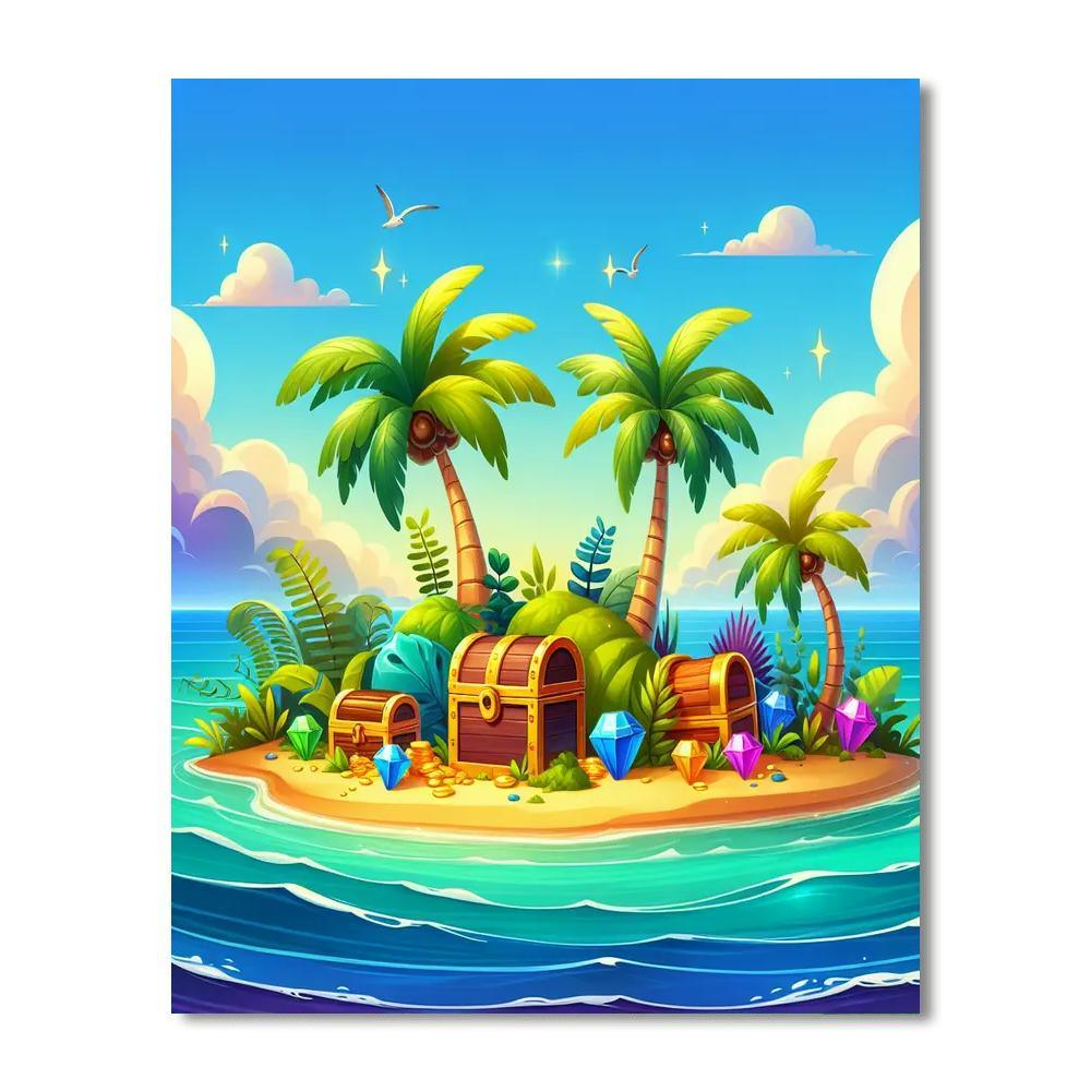 Mystery Island Adventure Paint By Numbers