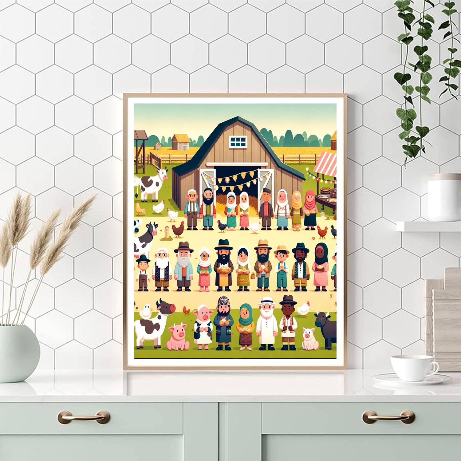 Friendly Farm Festival Paint By Number