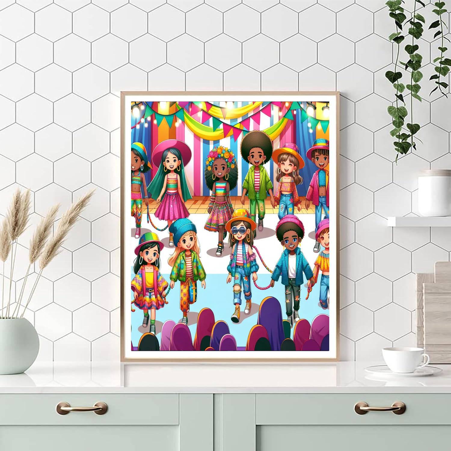 Funky Fashion Parade Paint By Numbers Kits