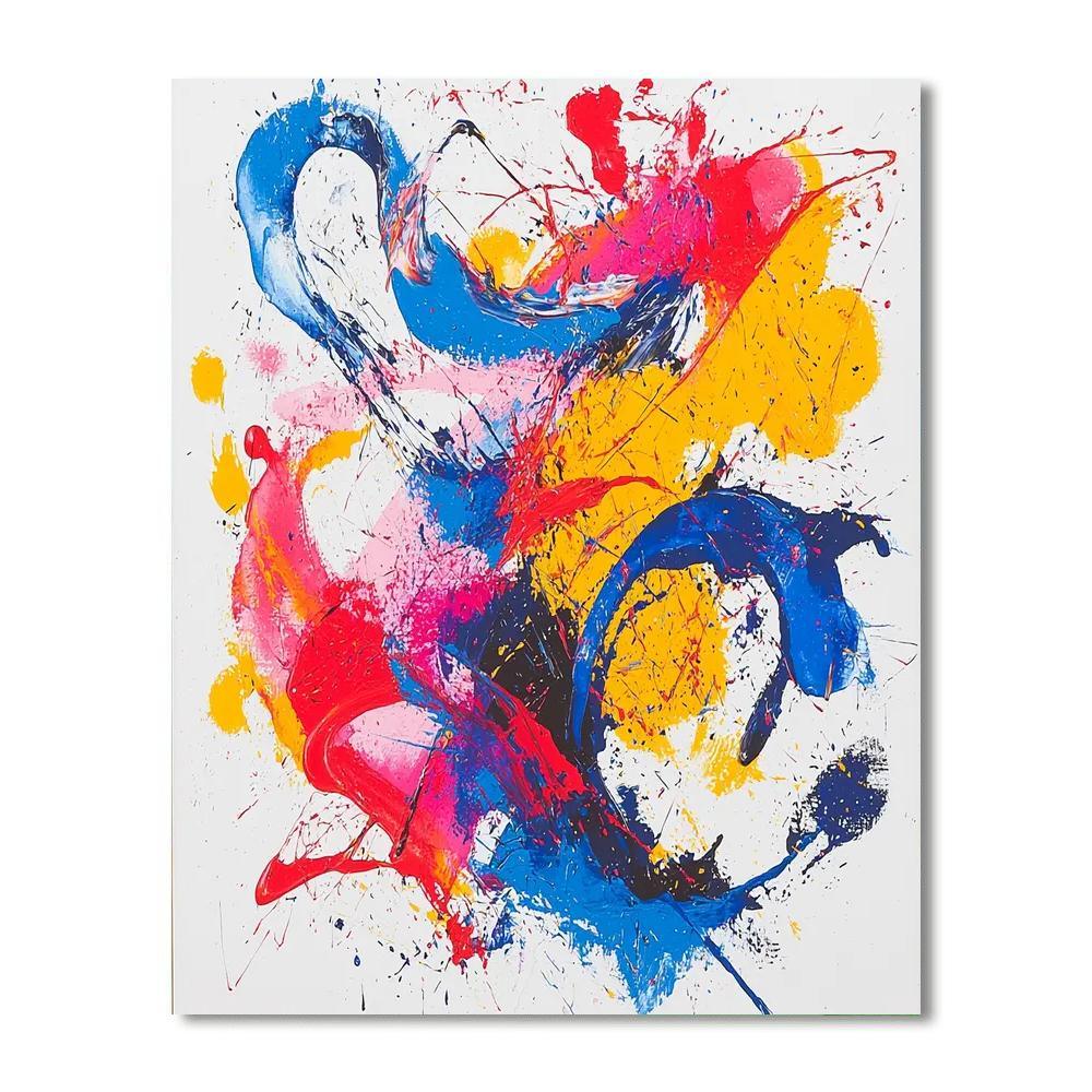 Jackson Pollock Inspired Whirling Colors  Painting By Numbers Kit