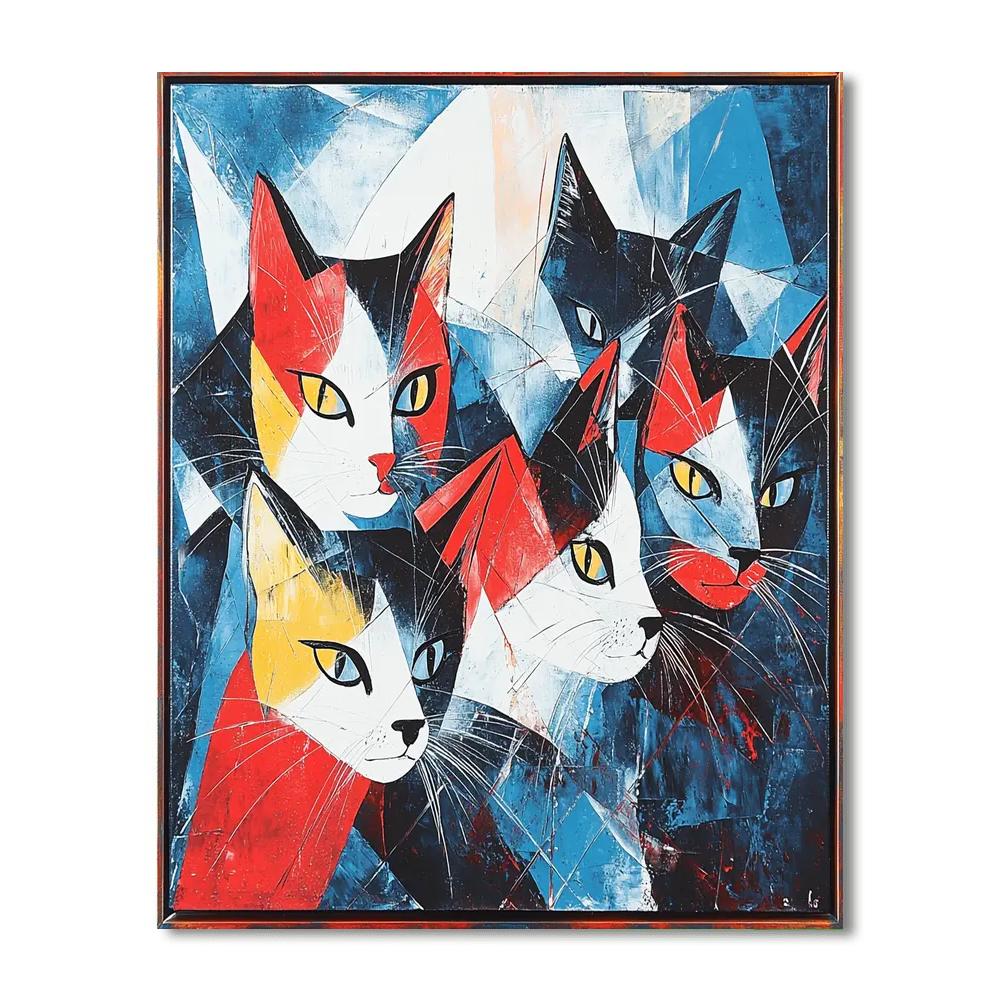 Pablo Picasso Inspired Picasso's Feline Fantasy  Paint By Numbers
