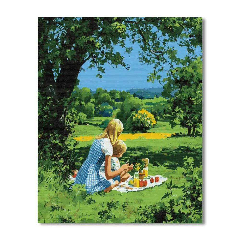 Picnic In Paradise Paint By Color
