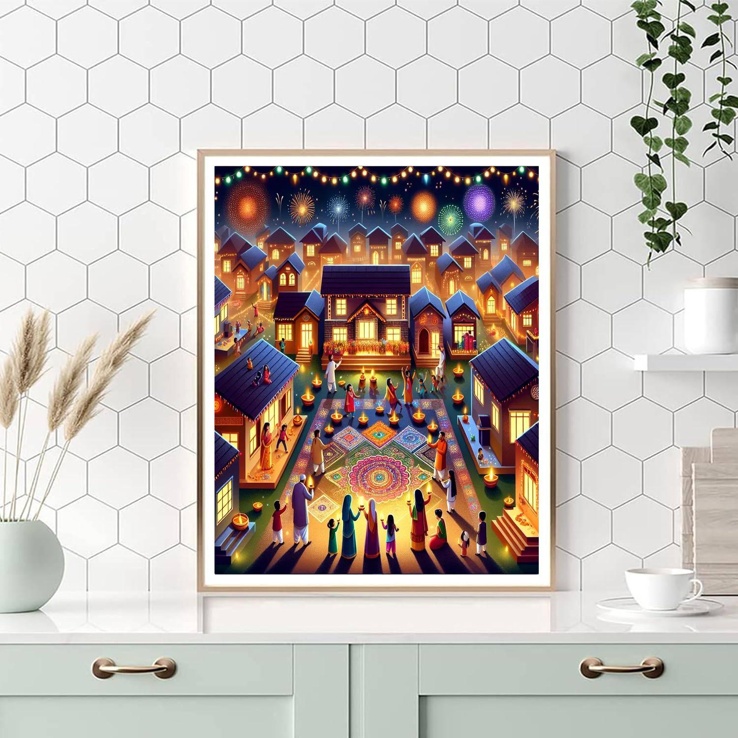 The Festival Of Lights - Diwali - India Paint By Number