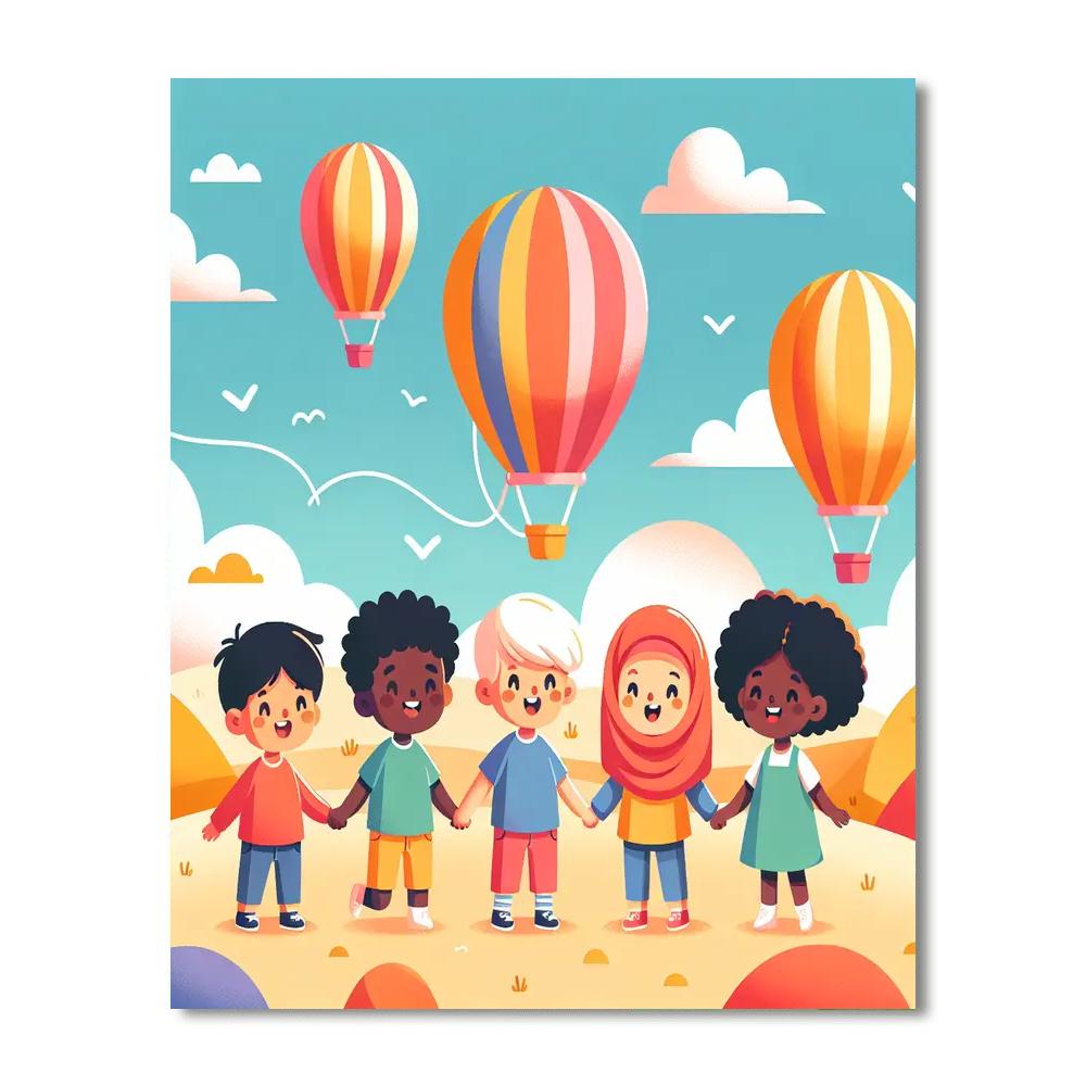 Balloon Adventure Journey Paint By Color