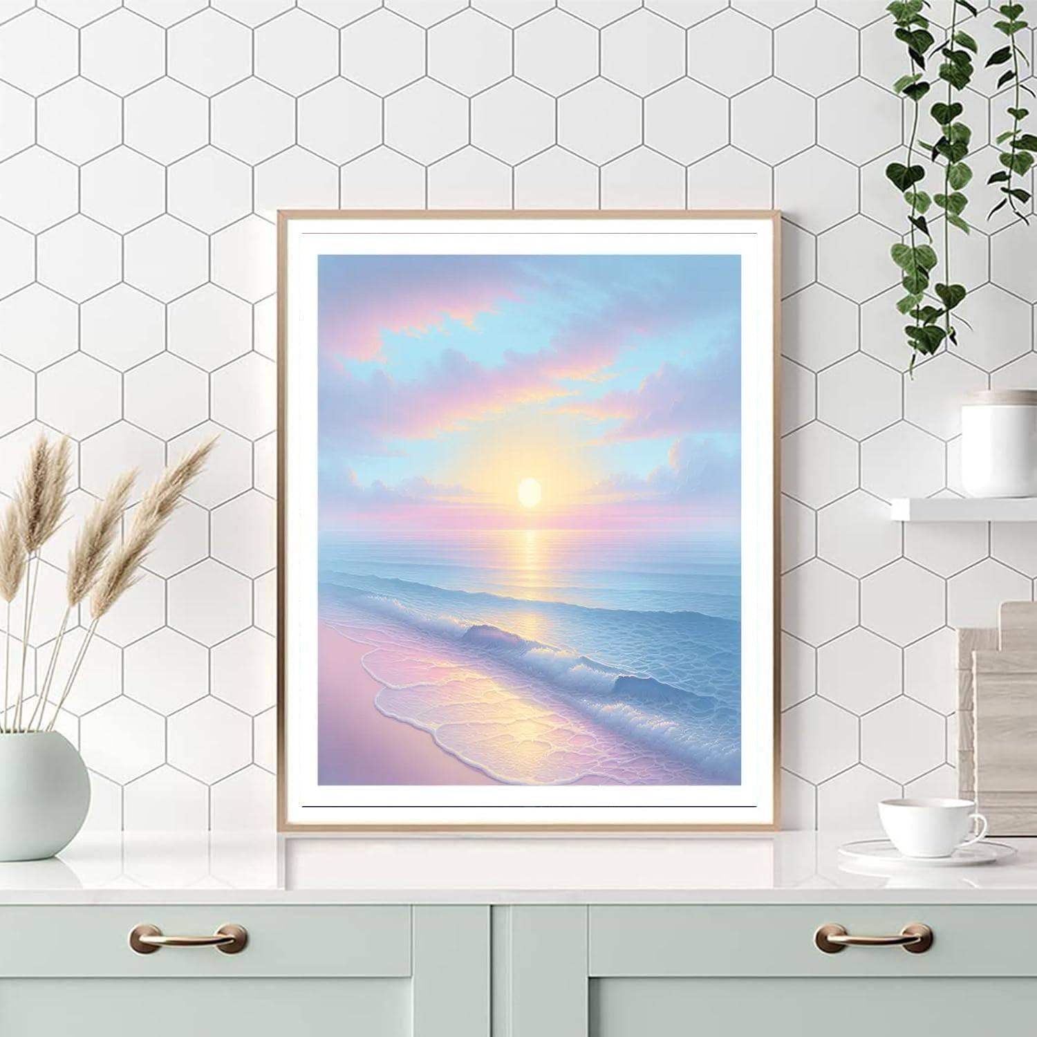 Seaside Sunrise Awakening Numbered Painting Kits