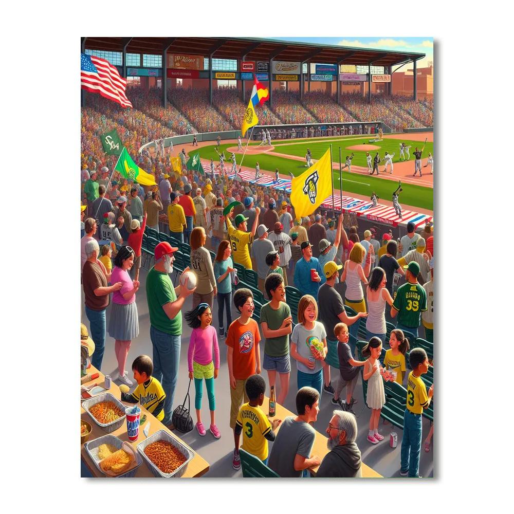 Albuquerque Isotopes Opening Day - Usa Paint By Numbers Kits