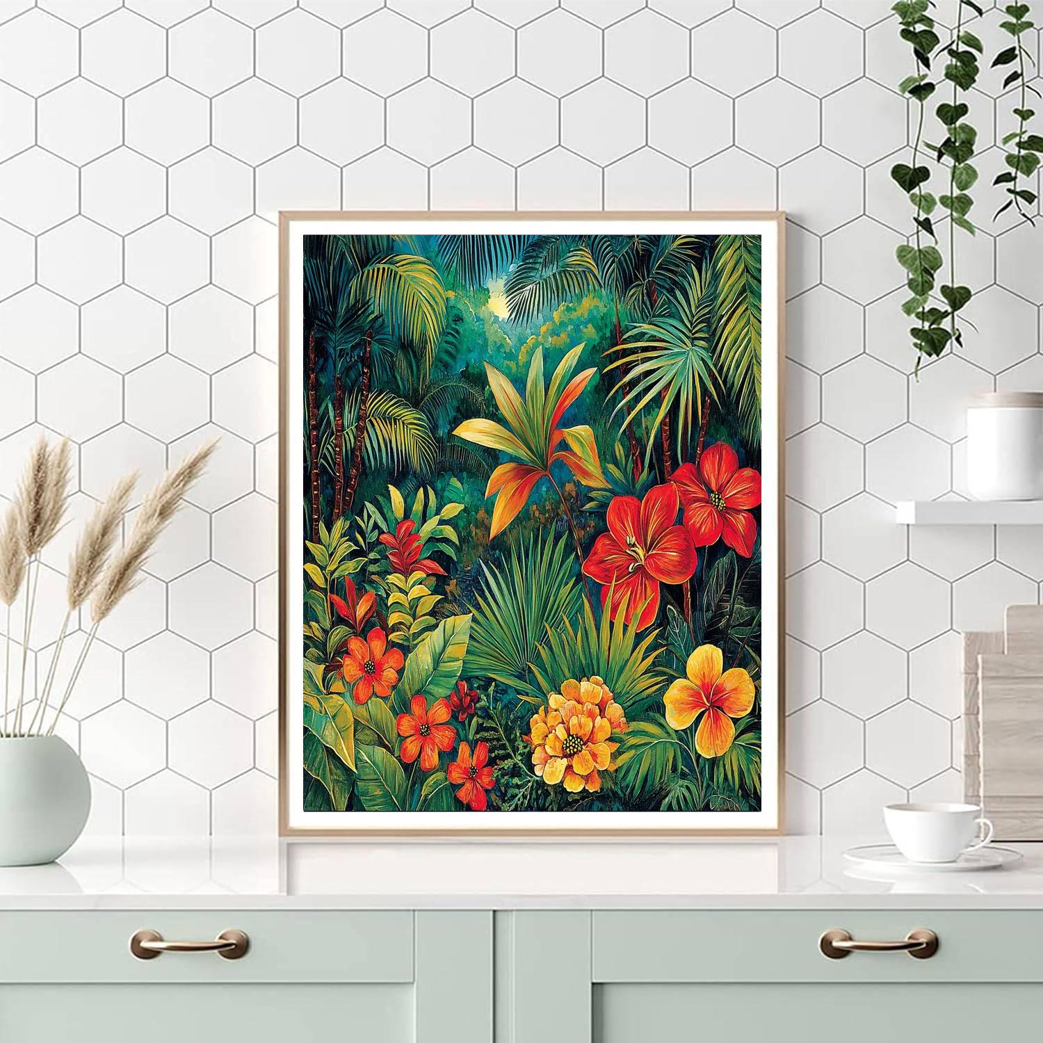 Frida Kahlo Inspired Tropical Fusion  Paint By Color