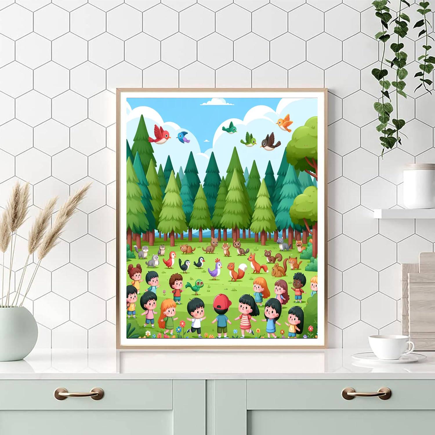 Forest Explorer's Club Painting Number Kit