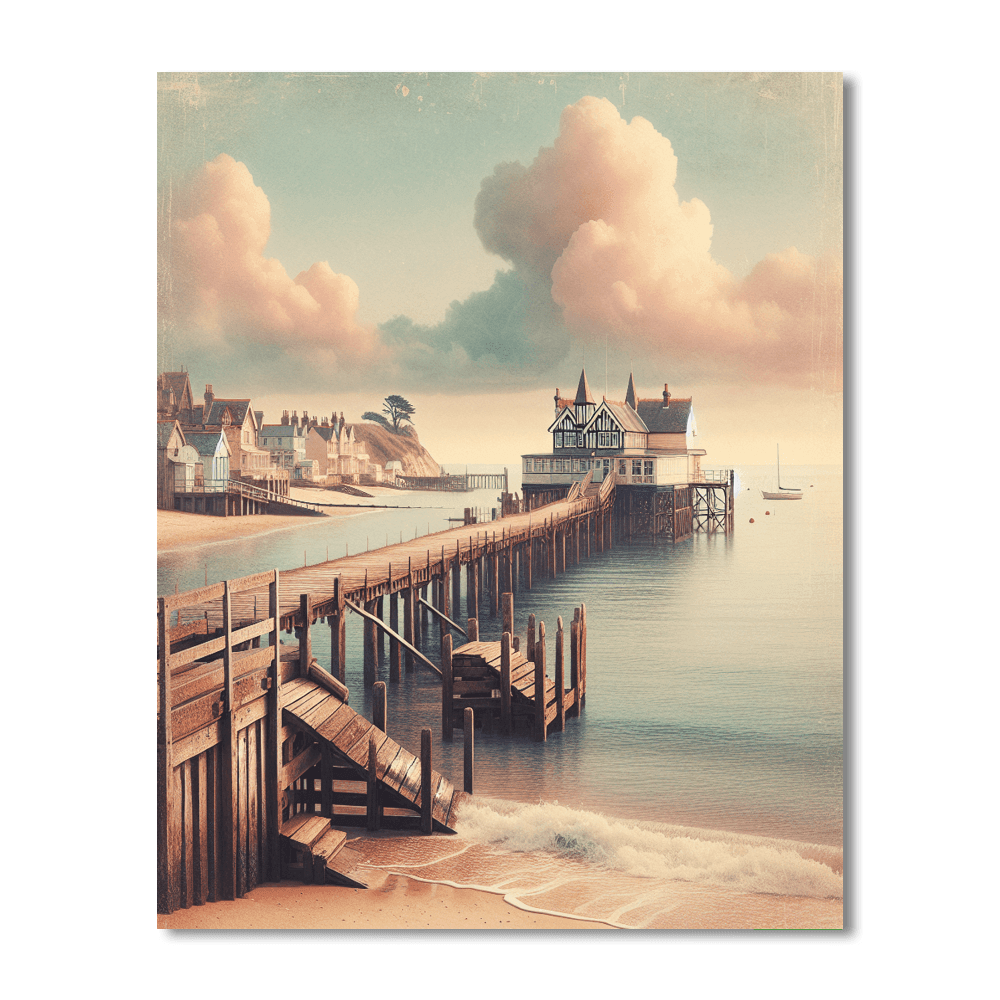 Nostalgic Seaside Pier Paint By Numbers Kits