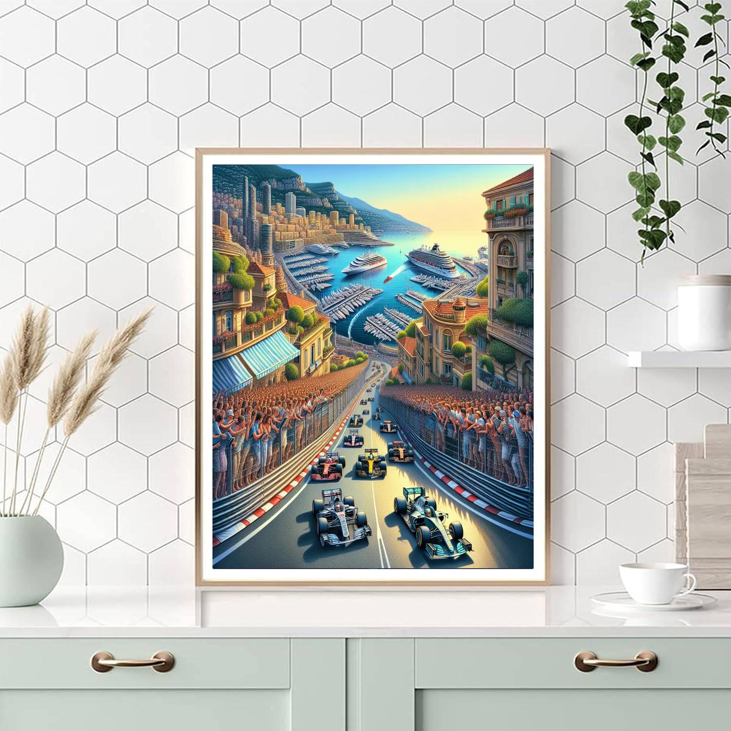 Grand Prix De Monaco - Monaco Paint By Numbers Art