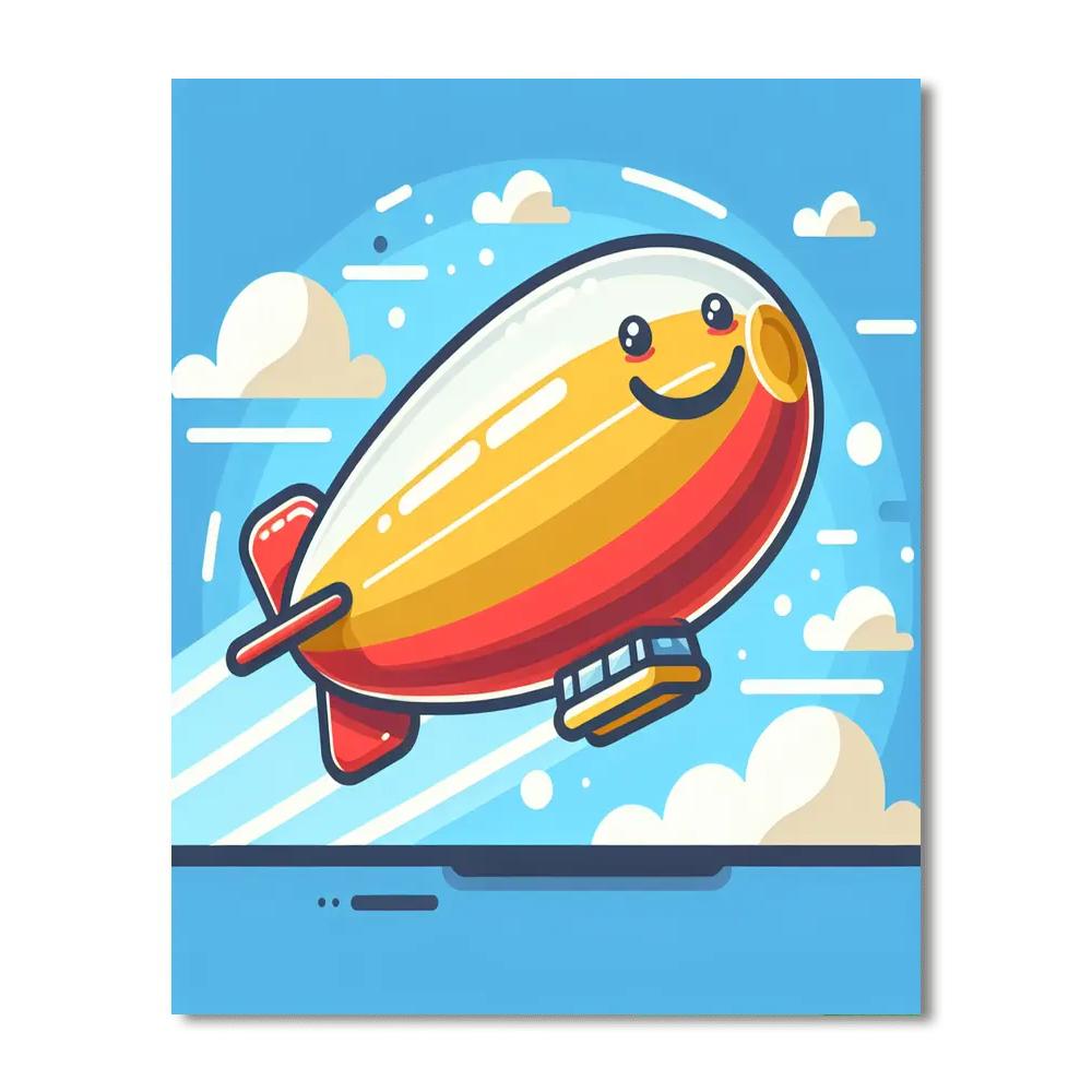 Bubbly Blimp Numbered Painting Kits