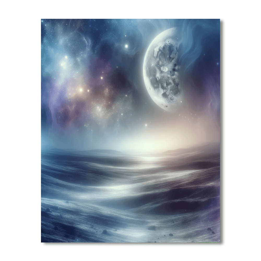 Luminous Lunar Landscape DIY Paint By Numbers