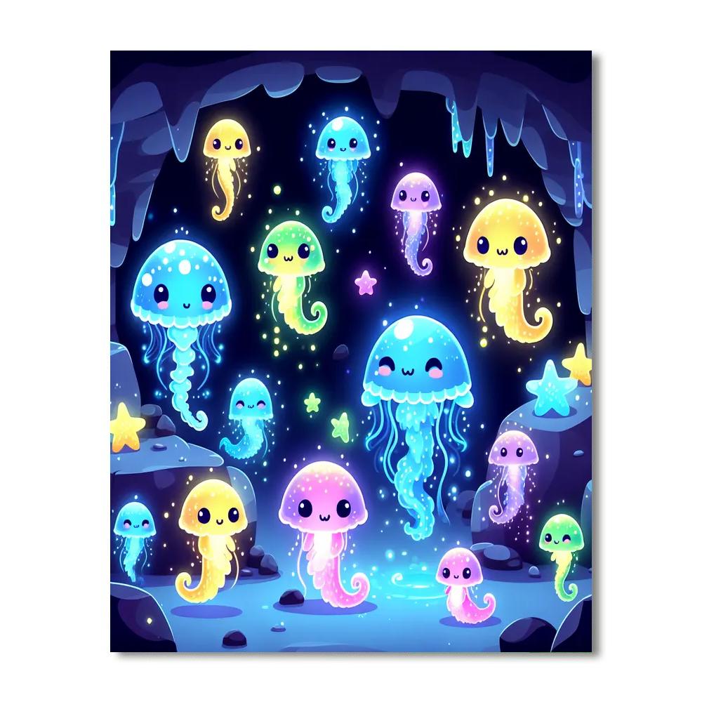 Glowing Grotto Gathering Numbered Painting Kits