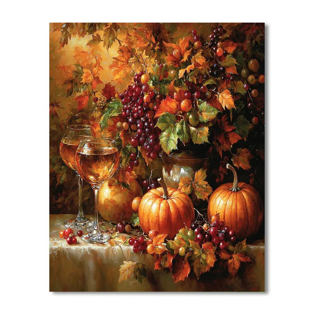 Claesz Inspired Radiant Harvest  Number Painting