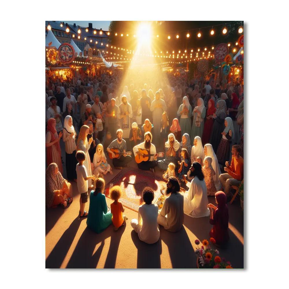 Midnight Sun Festival Paint By Numbers