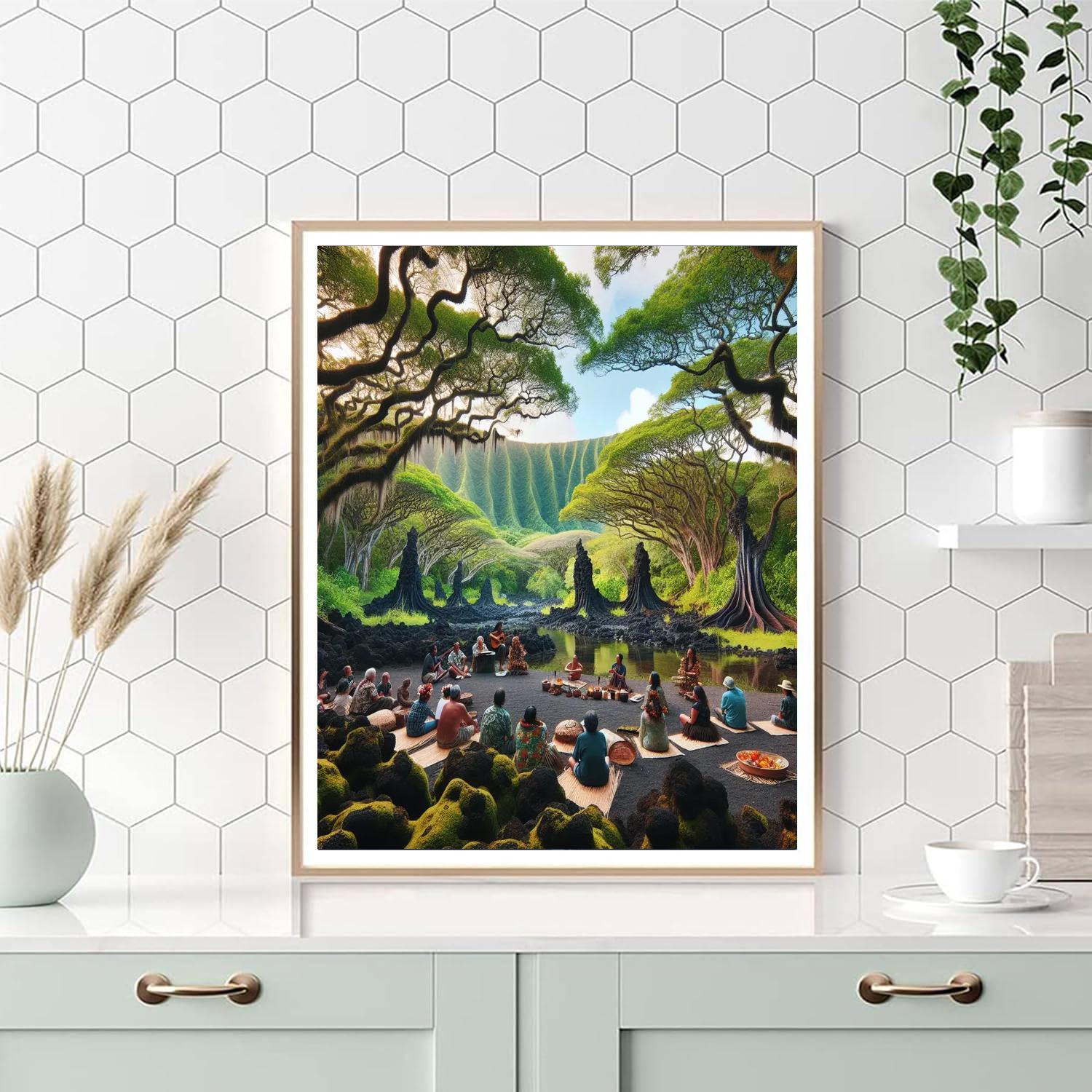 Pahoa Lava Tree State Monument - Usa Number Painting