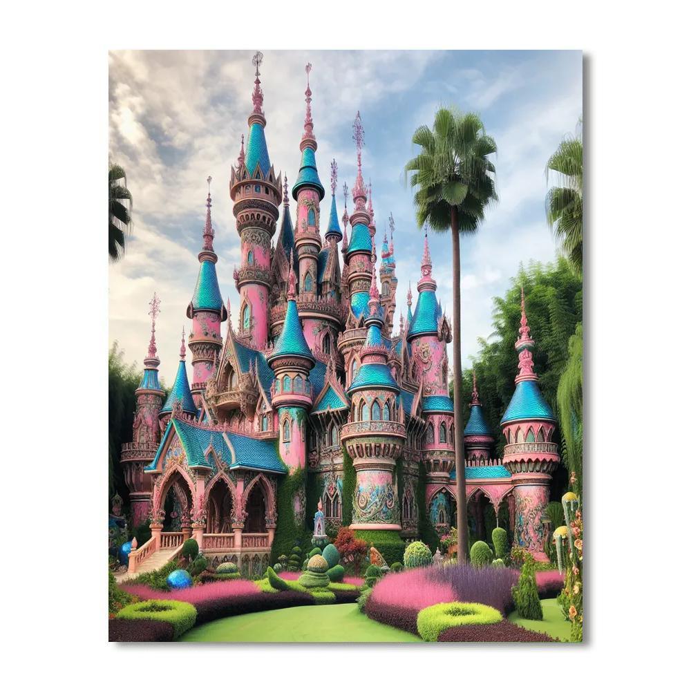 Fantasy Castle Spires Paint By Number