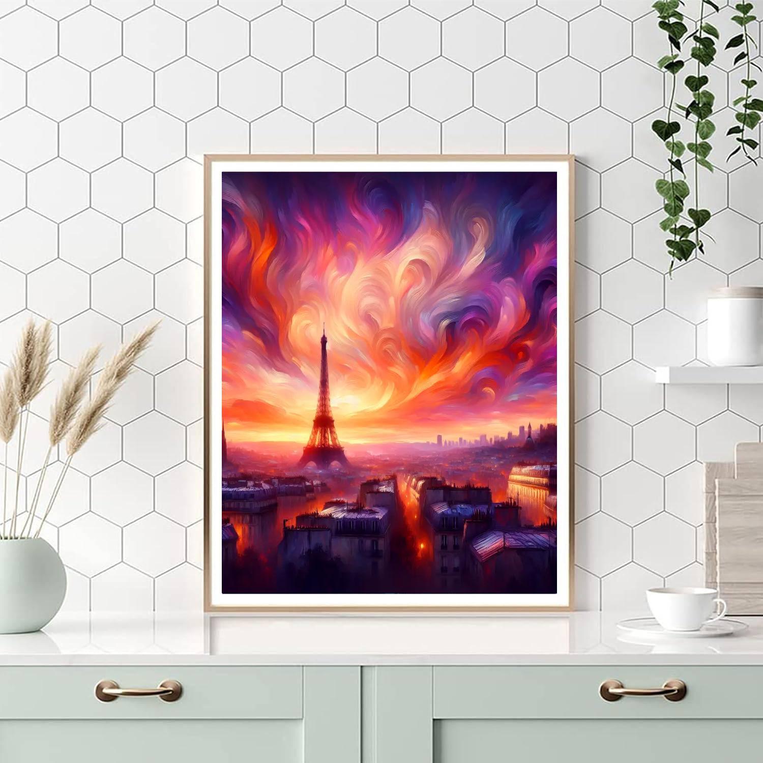 Twilight In Paris Number Painting