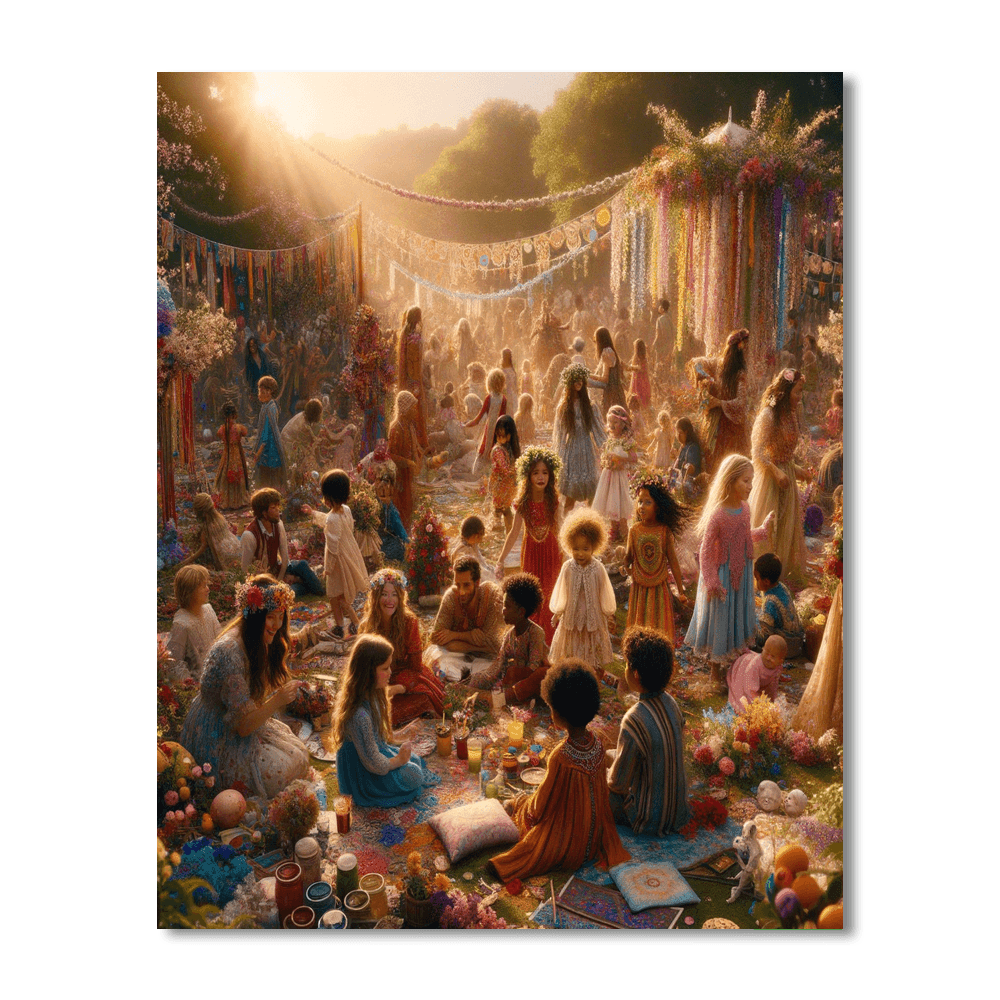 Waldorf Festival - Germany DIY Paint By Numbers