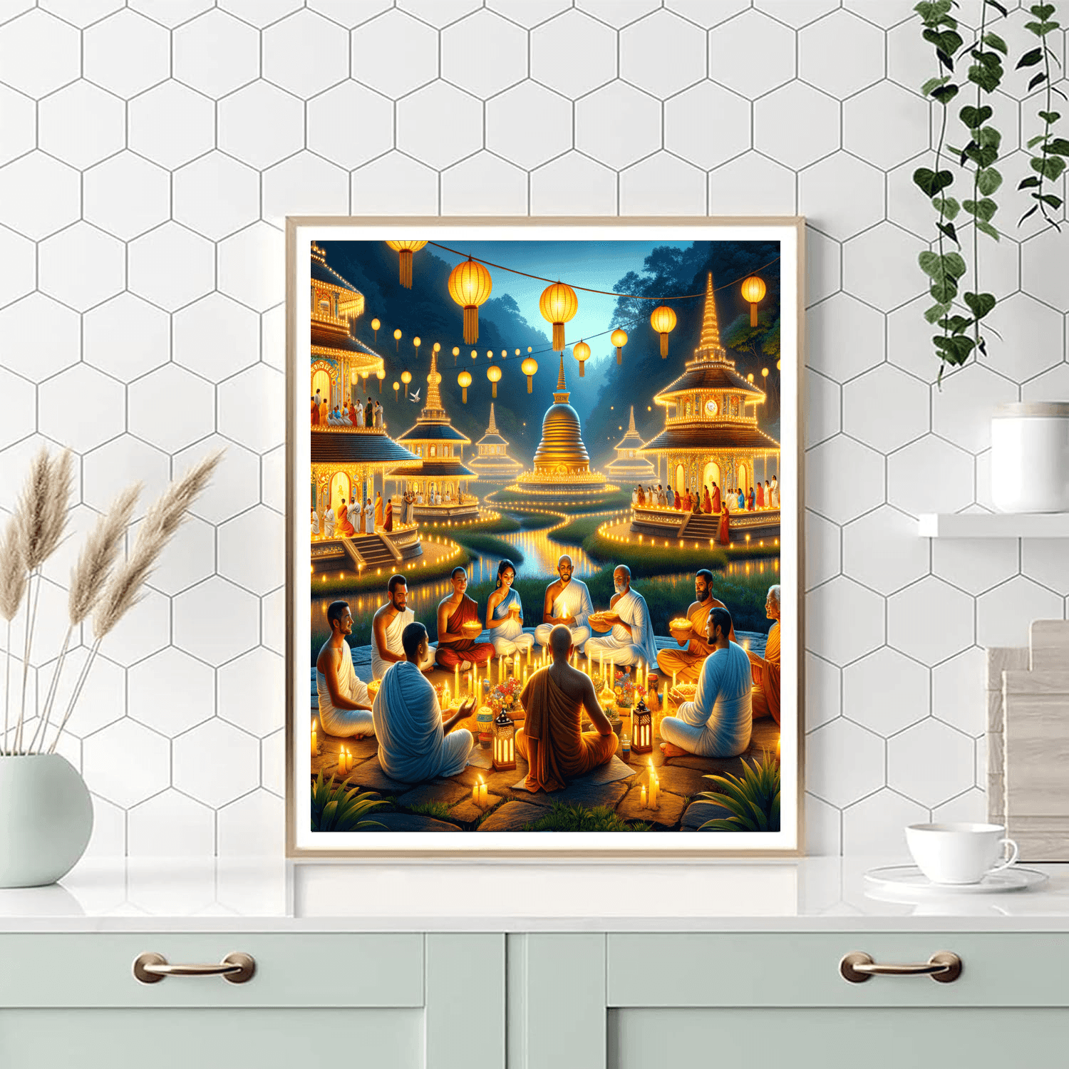 Wesak - Sri Lanka Paint By Color