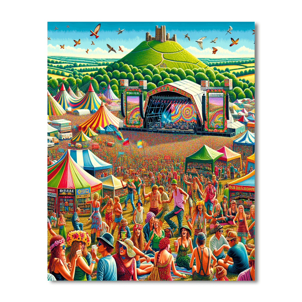 Glastonbury Festival - Somerset, England Paint By Color