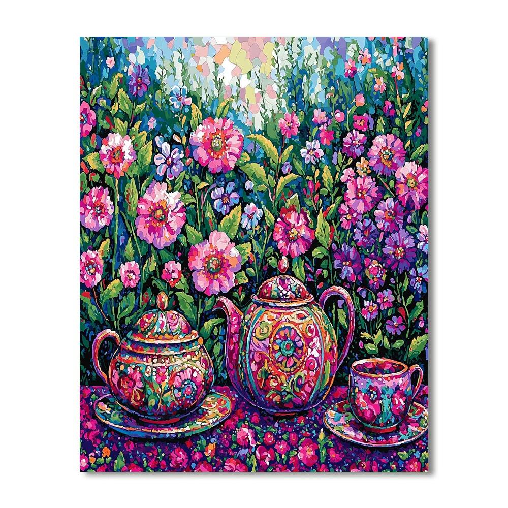 Mommy And Me Tea Party Number Painting