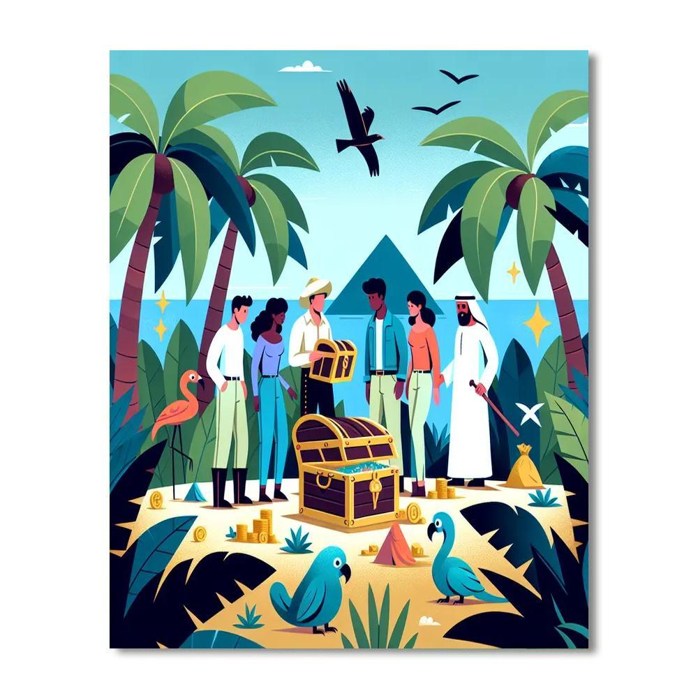 Mystic Island Discovery Paint By Numbers Art