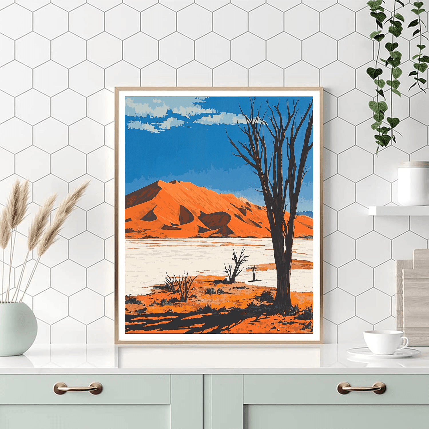 Namib Desert's Sossusvlei, Namibia Painting Number Kit