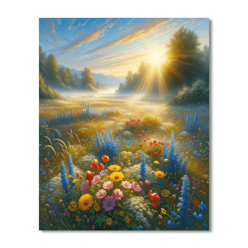 Bright Morning In The Meadow Paint By Number