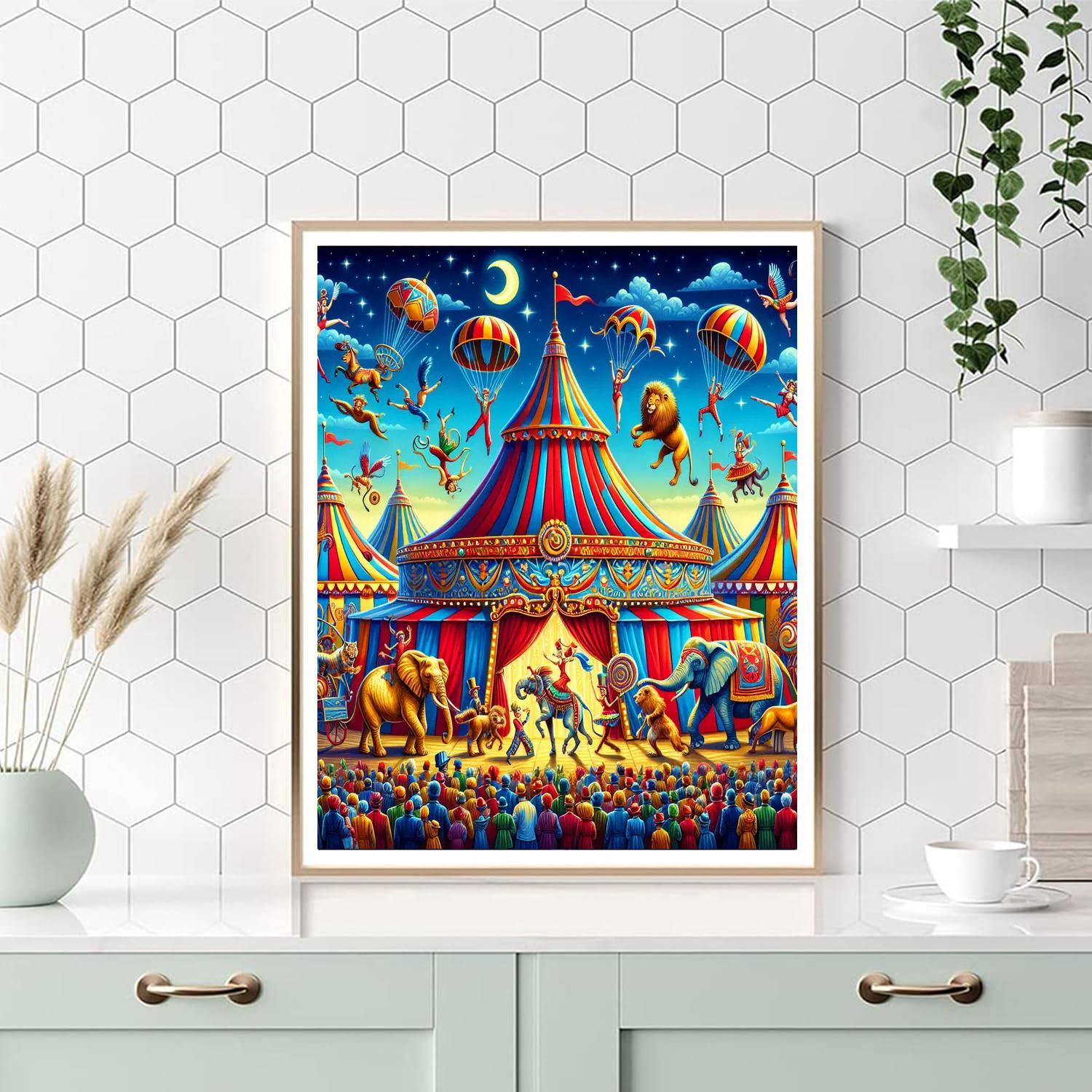 Vivid Circus Extravaganza DIY Paint By Numbers