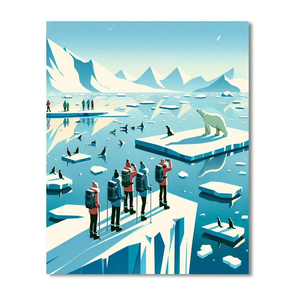 Arctic Wildlife Safari Painting By Numbers Kit