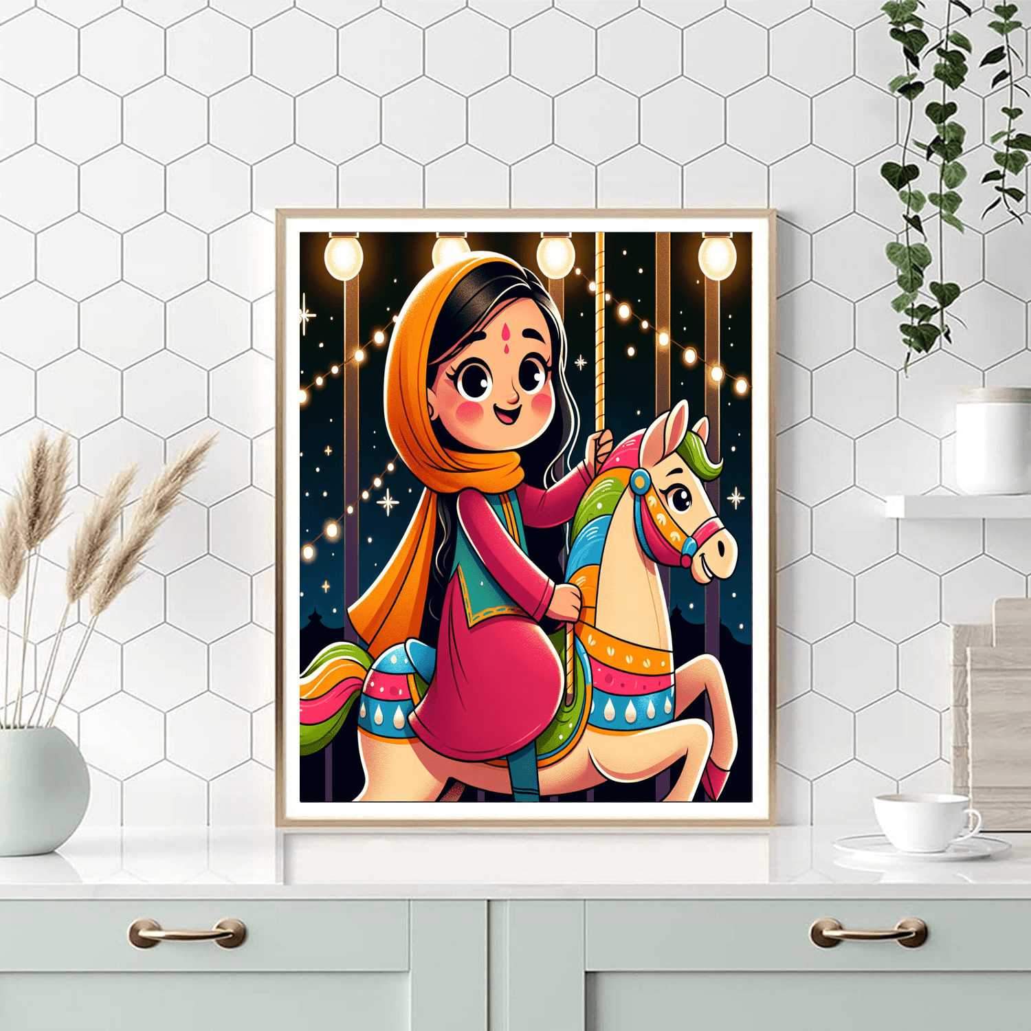 Starlight Carousel Magic DIY Paint By Numbers