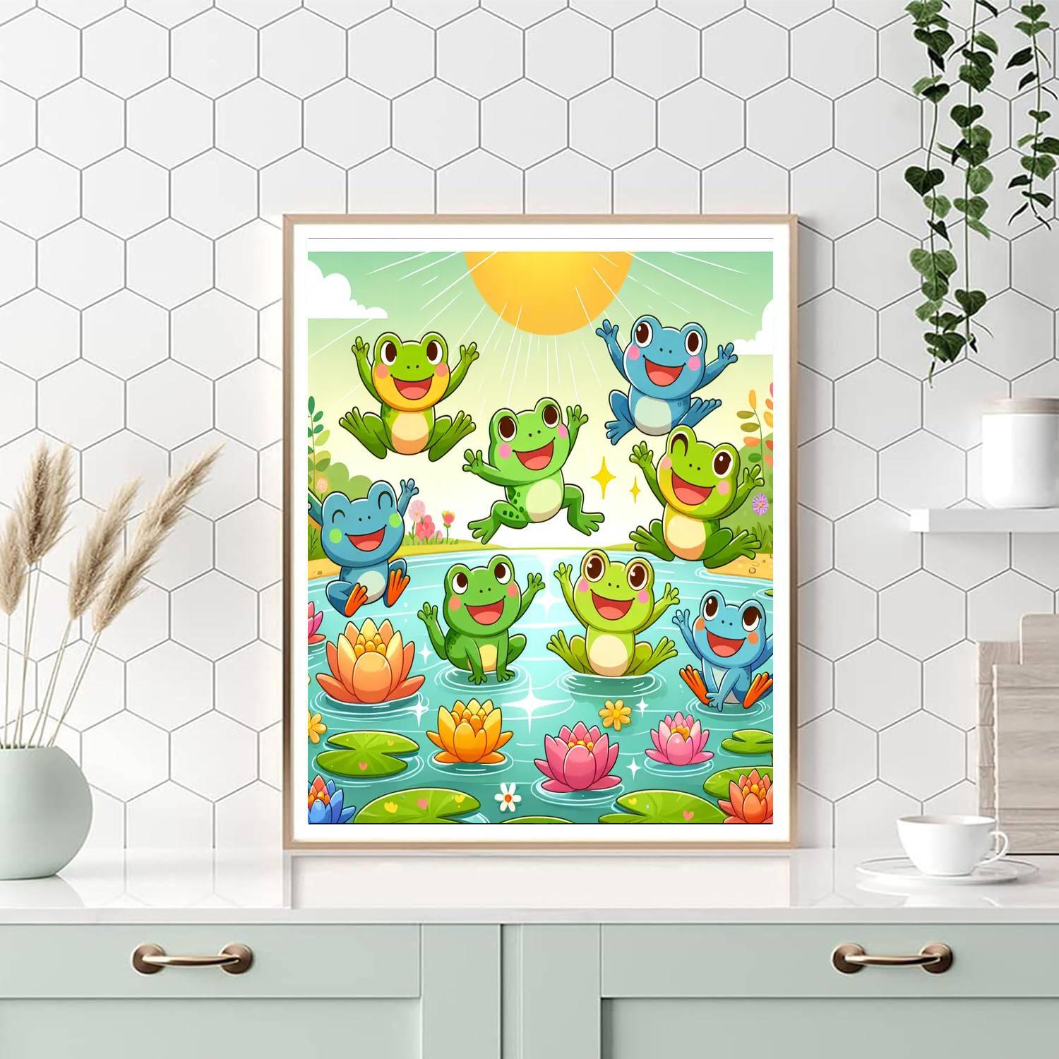 Froggy Jumping Fun Paint By Numbers Kits