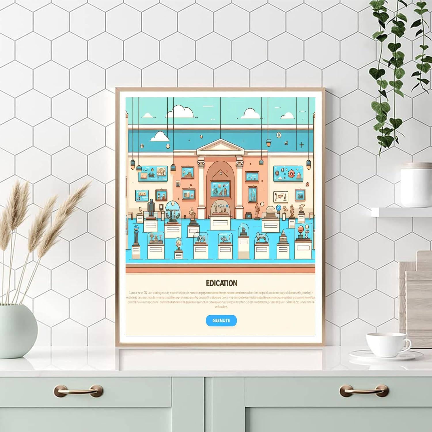 Curious Museum Adventure Painting Number Kit